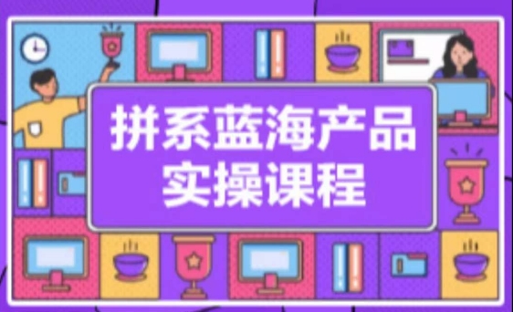 拼系冷门蓝海产品实操课程，从注册店铺到选品上架到流量维护环环相扣-第一资源库