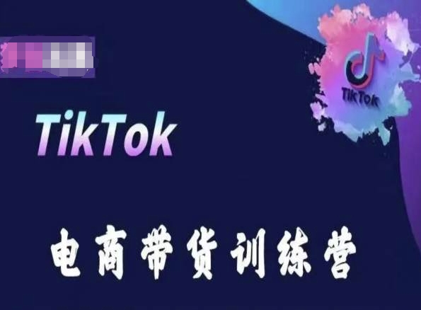 TikTok电商带货训练营，跟随时代潮流，跨境掘金-第一资源库