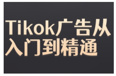 Tiktok Ads实操教程，Tiktok广告从入门到精通-第一资源库