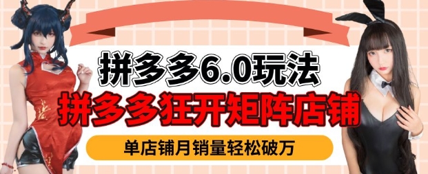 拼多多虚拟商品暴利6.0玩法，轻松实现月入过W-第一资源库