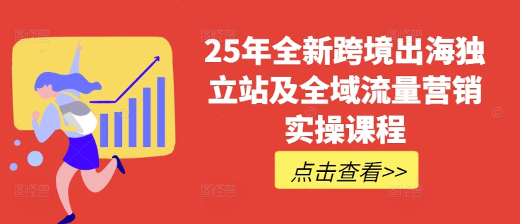 25年全新跨境出海独立站及全域流量营销实操课程，跨境电商独立站TIKTOK全域营销普货特货玩法大全-第一资源库